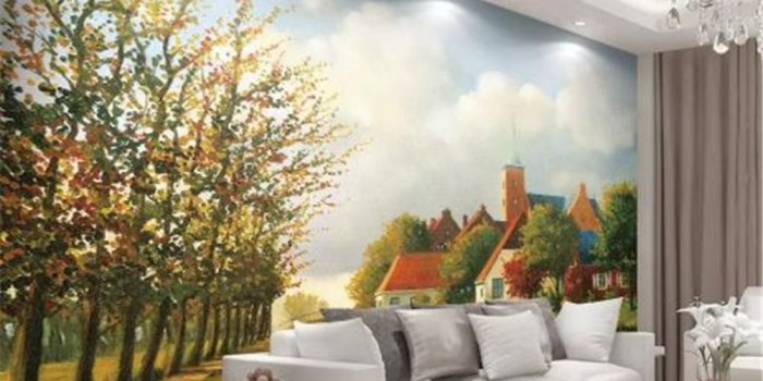 1000x968 Wallpaper Nordic Red House Country Landscape HD Living Room