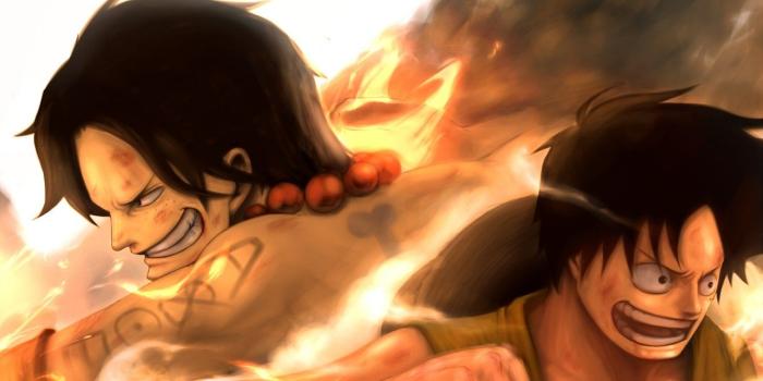 1332x850 Wallpaper joy, mood, fire, hat, fight, tattoo, guys, art, monkey d