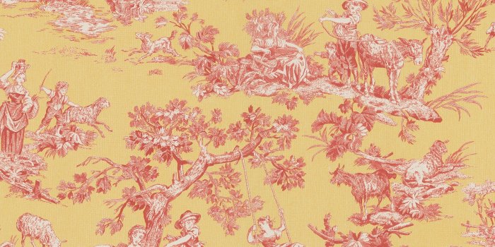 1800x1800 Shop Brewster Red Vintage Toile Wallpaper - Overstock - 8116814