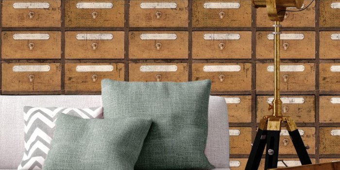 990x1302 Mind The Gap Wallpaper Collection - Vintage Pharmacy | Interior