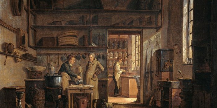 1332x850 Wallpaper oil, picture, Johannes Jelgerhuis, The Interior Of The