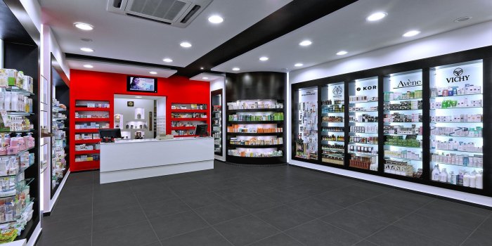 1920x1080 Pharmacies: Mandalenaki Sofia | Store design interior, Grocery