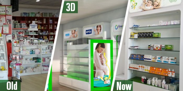 1366x768 Pix Rip | graphic design, 3d modeling - No Pain Pharmacy Interior
