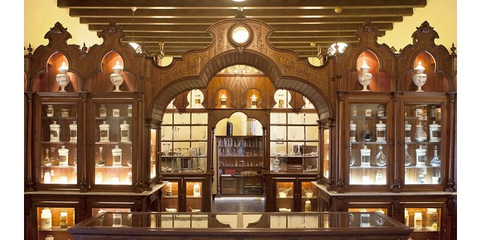 1500x1500 Non-Woven Wallpaper- Old Spanish Pharmacy Square, 75.6 x 75.6