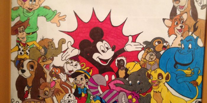 3264x2448 Disney Collage Drawing at PaintingValley.com | Explore collection