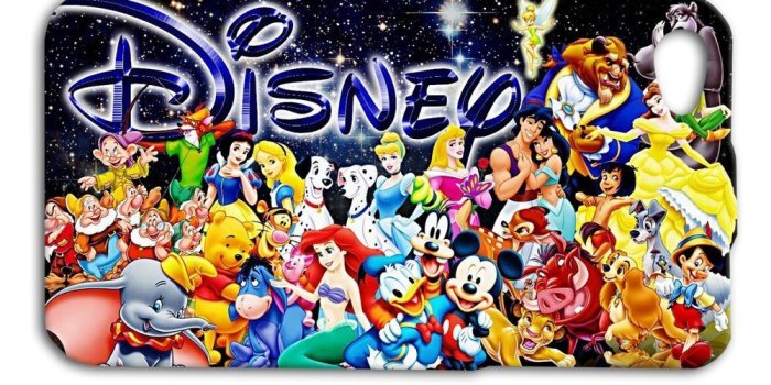 1000x1000 Disney Character Sign Collage Adorable Cute Funny iPhone Case