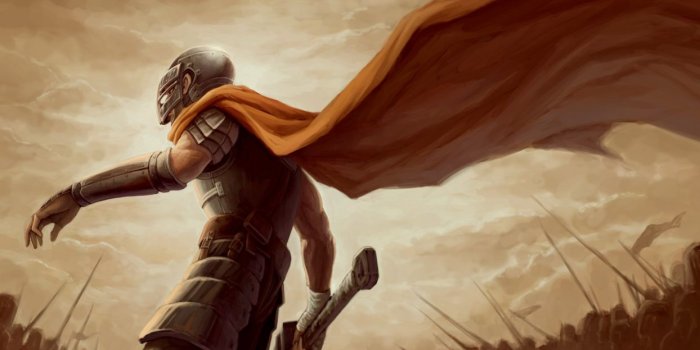 1244x700 Army Berserk fantasy art armor battles cloaks warriors mercenaries