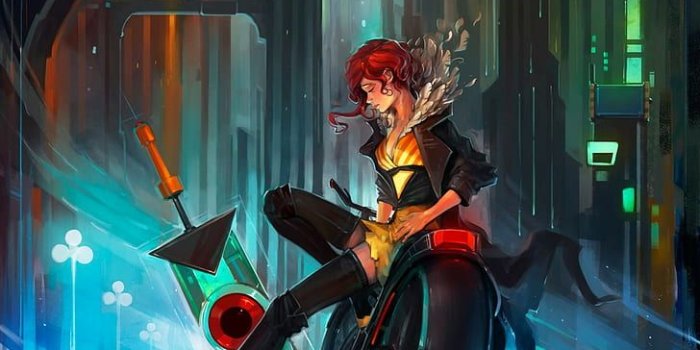 728x1140 HD wallpaper: video games, Transistor, artwork | Wallpaper Flare