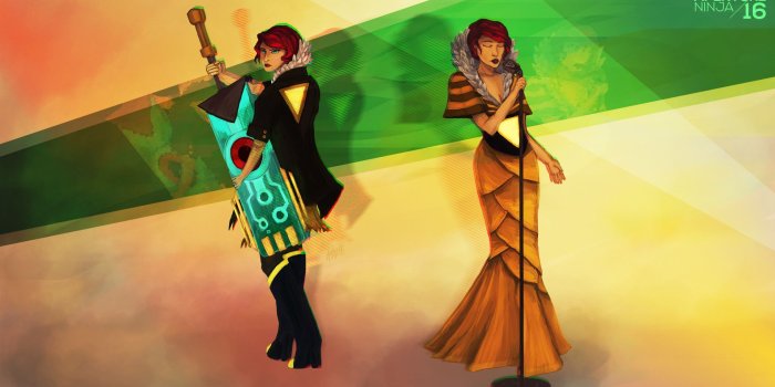 1920x1080 ArtStation - Transistor's Red (x2), Raymond Wu