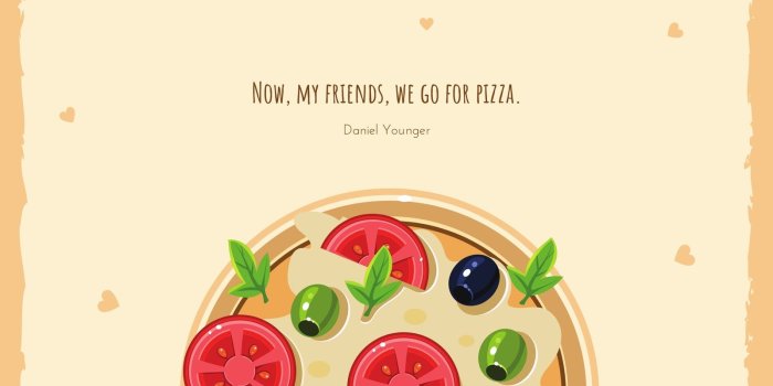 1600x900 Light Brown Pizza Funny Cute Desktop Wallpaper - Templates by Canva