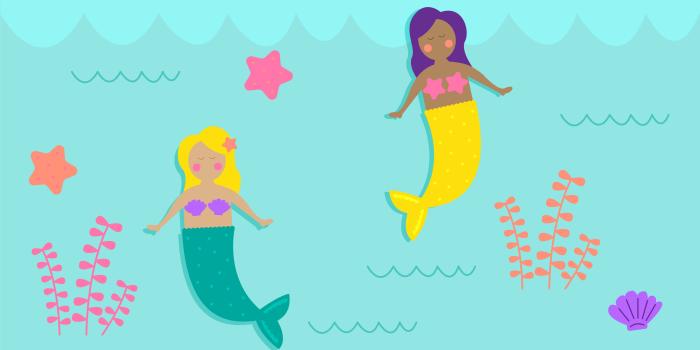 5334x3000 July 2017 Mermaid Calendar Wallpaper - Sarah Hearts