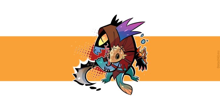 1600x900 Slark (simple art) - DOTA 2 Wallpapers