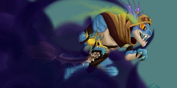 1366x768 Shadow Dance Slark Dota 2 Wallpapers - Illustration, Hd Wallpapers
