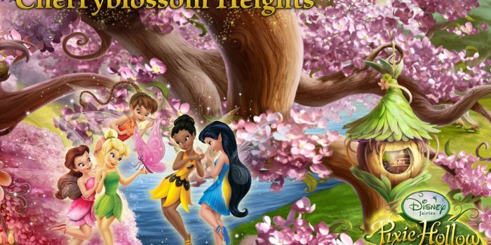 1680x1050 Cherry, Blossom, Heights, Disney, Fairies, Wide, Desktop