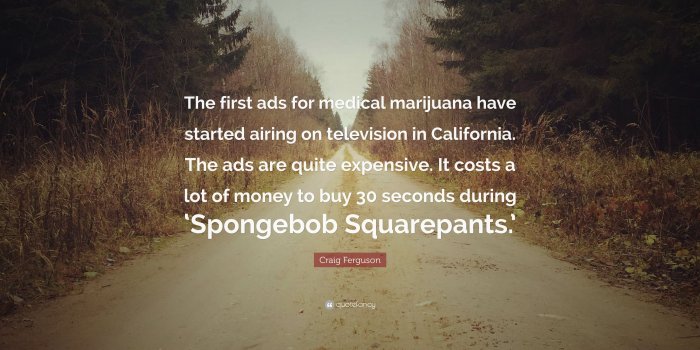 3840x2160 Craig Ferguson Quote: “The first ads for medical marijuana have