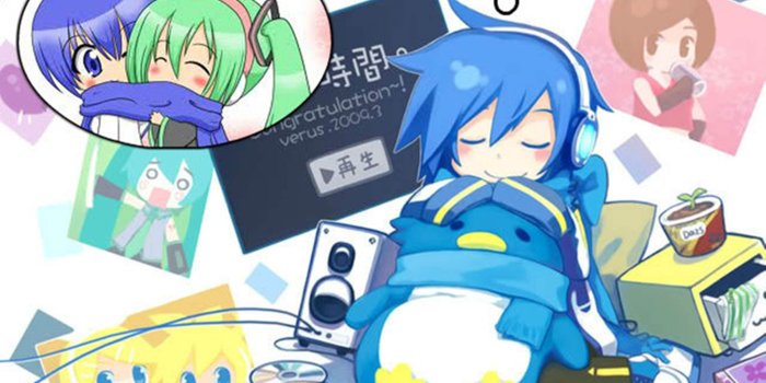 2000x1410 Vocaloid KAITO chibi wallpaper | 2000x1410 | 156939 | WallpaperUP