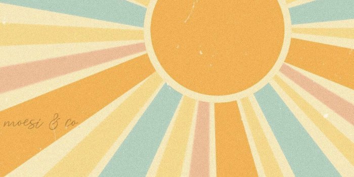 1125x1567 Retro Vintage Sunshine Ray of Sunshine Wall Decor Art Print Poster