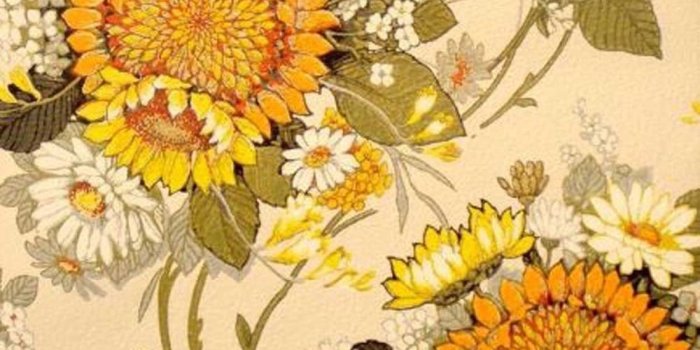 1000x1000 Details about Vintage Original Sunshine Suzy Wallpaper ~ Boho Chic