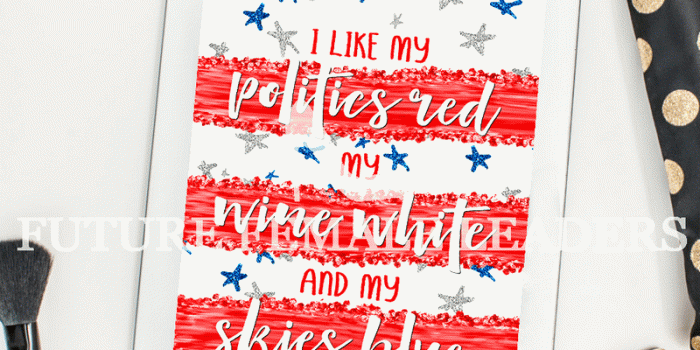 800x1200 I Like My Politics Red, My Wine White, And My Skies Blue iPad