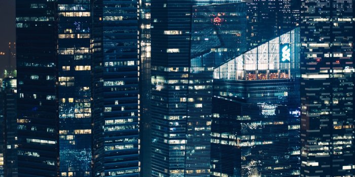 2160x3840 Places #skyscrapers, #night #city, #view #from #above #wallpapers