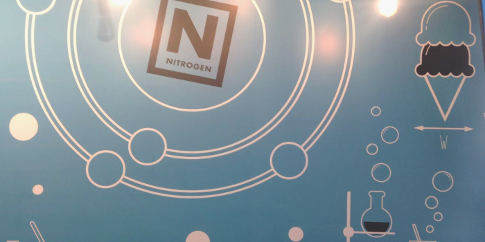 1847x1530 Science Art: Nitrogen with Secret Binary Robot (Brain Freeze Ice