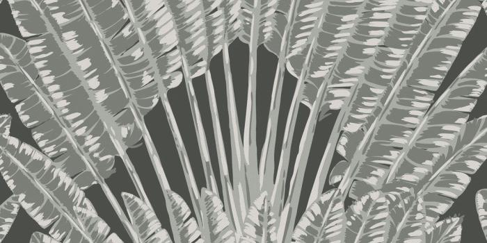 1100x1318 Feather Palm Wallpaper • BIG Bold Leaf • Milton & King