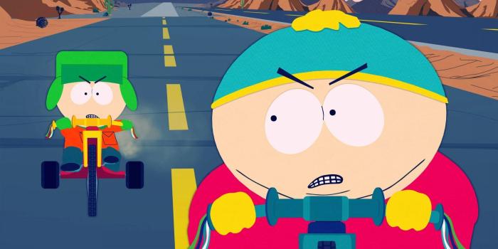 1920x1080 Download 1920x1080 Kyle and Cartman on bikes - South Park Rally