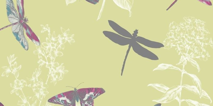 1000x1000 Arthouse Enchanted Wings Butterfly Wallpaper Citrus - Wallpaper