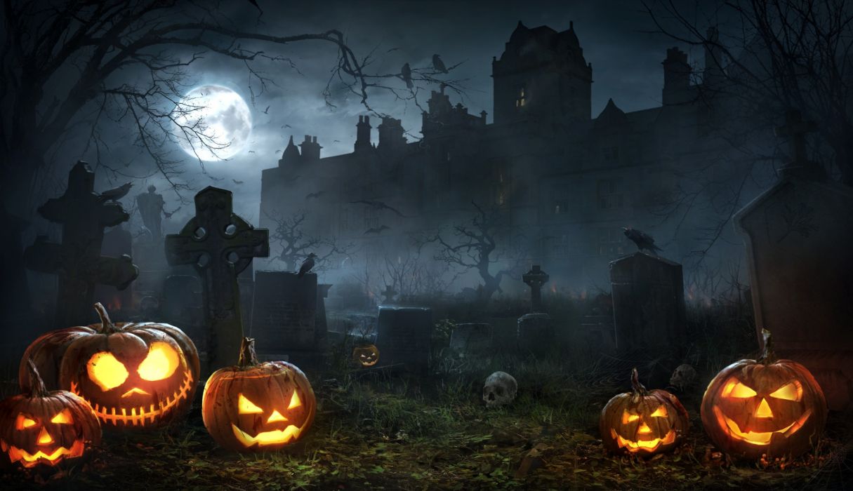 1215x700 Halloween spooky creepy scary holiday october dark wallpaper