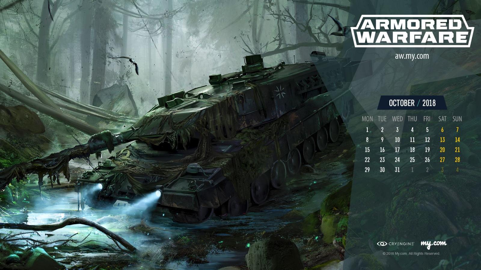 1920x1080 October Calendar | Armored Warfare - Official Website