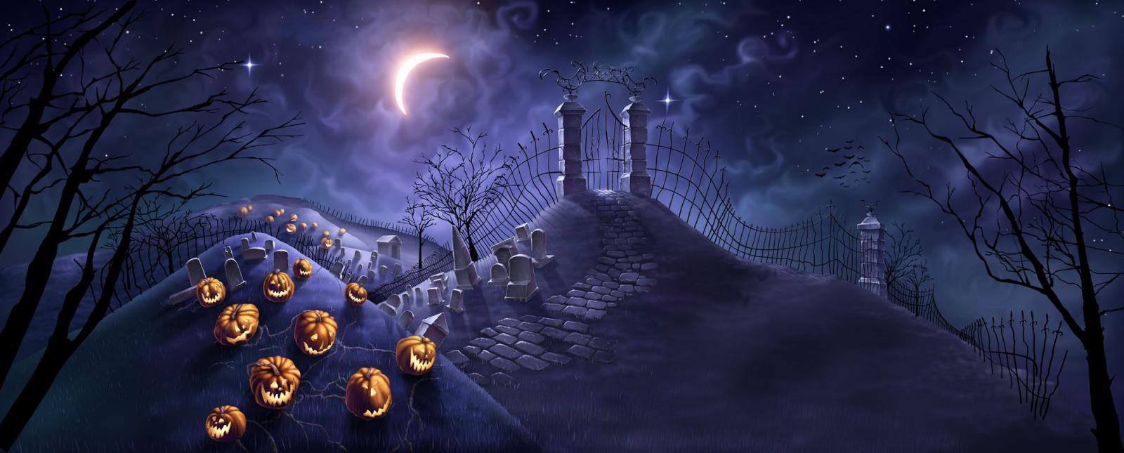2000x807 Free Halloween 2013 Backgrounds & Wallpapers