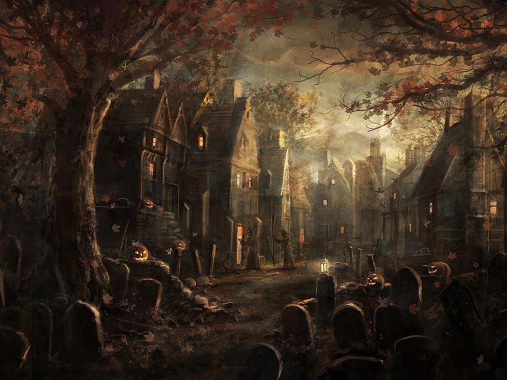 1024x768 48+] Creepy Halloween Wallpapers on WallpaperSafari
