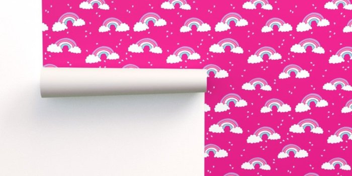 1024x1024 rainbow // rainbows bright pink cute on Isobar by andrea_lauren
