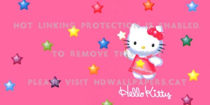 1024x768 hello kitty stars bow cute pink wand anime