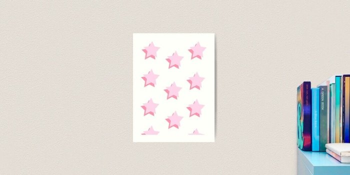 1000x1000 Cute Pink Stars