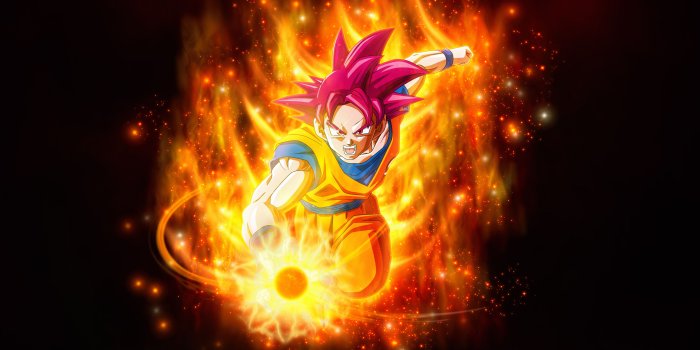 3840x2160 Wallpaper Super Saiyan God, Dragon Ball Super, 4K, Anime, #12977