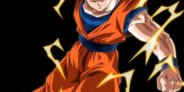 720x1280 Goku, lightning power, artwork, minimal, 720x1280 wallpaper