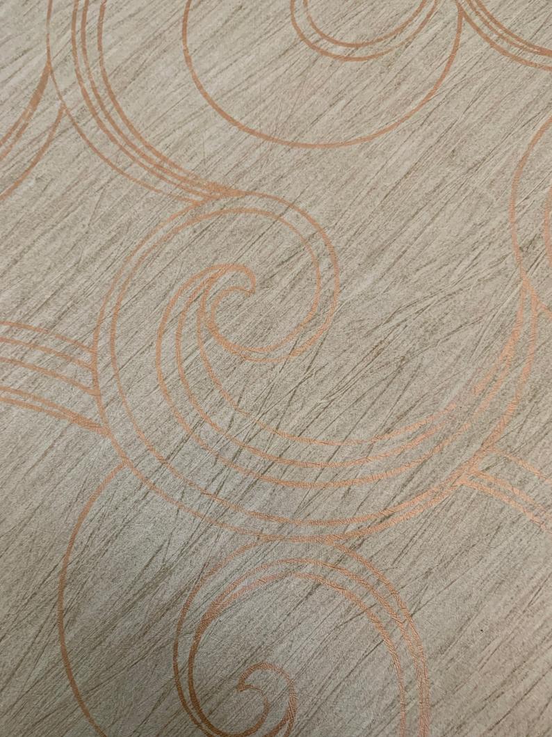 794x1059 Bronze Glitter Spiraled Shimmer Pattern over Beige Rustic Wood | Etsy