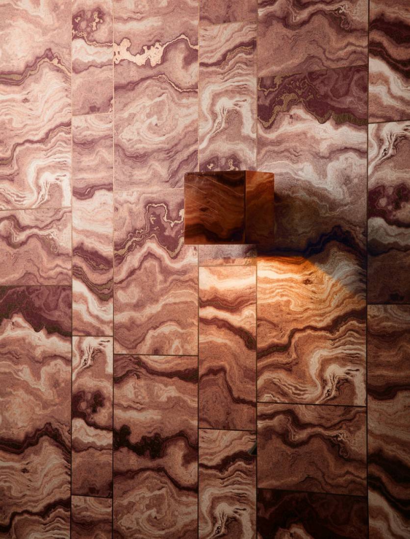 836x1100 Wallpaper Medea (Brown tones, Bronze shimmer) | Wallpaper from the 70s