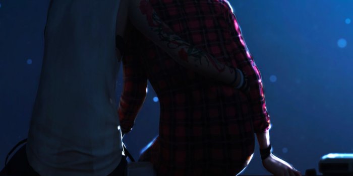 1280x2120 Download 1280x2120 wallpaper outdoor, night, couple, video game