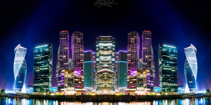 1280x720 Wallpaper Moscow, Russia, Capital, Skyline, Nightscape, Nightlife