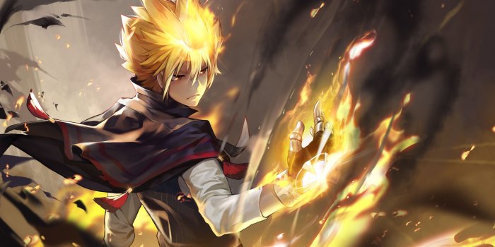 3840x2160 Golden Anime Wallpapers