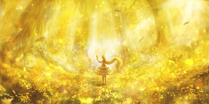 2560x1440 Golden Anime Wallpapers