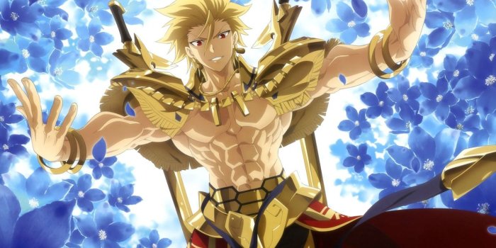 1332x850 Wallpaper gold, Fate Stay Night, armor, anime, Gilgamesh, warrior