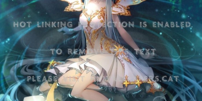 1027x928 lotto princess water long hair anime gold