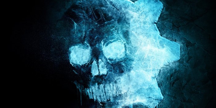 3840x1080 Gears 5 Skull Logo 4K Wallpaper #2