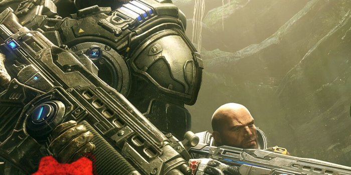 1024x1024 ArtStation - Gears 5 - Marcus & JD Wallpaper, Ken Ha