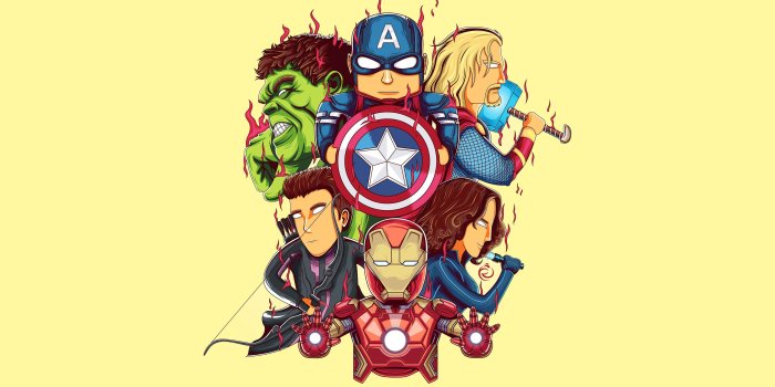 3840x2160 Wallpaper 4k Little Avengers 4k Art 4k-wallpapers, artwork