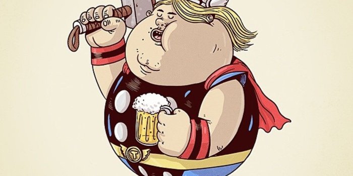1600x1600 Thor fat marvel comics cartoon movie avengers wallpaper