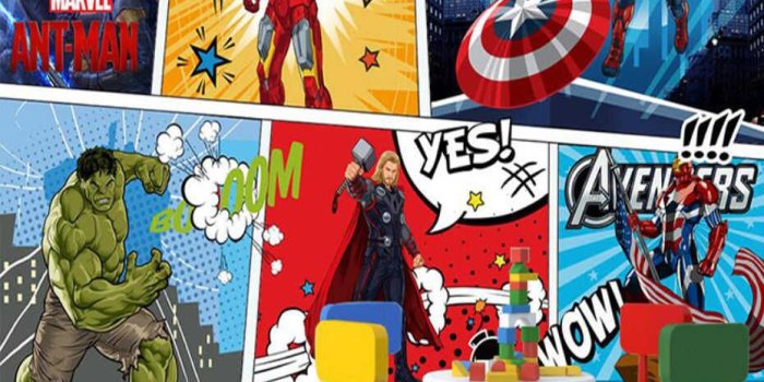 931x900 Custom mural wallpaper 3d mural Avengers children's room bedroom